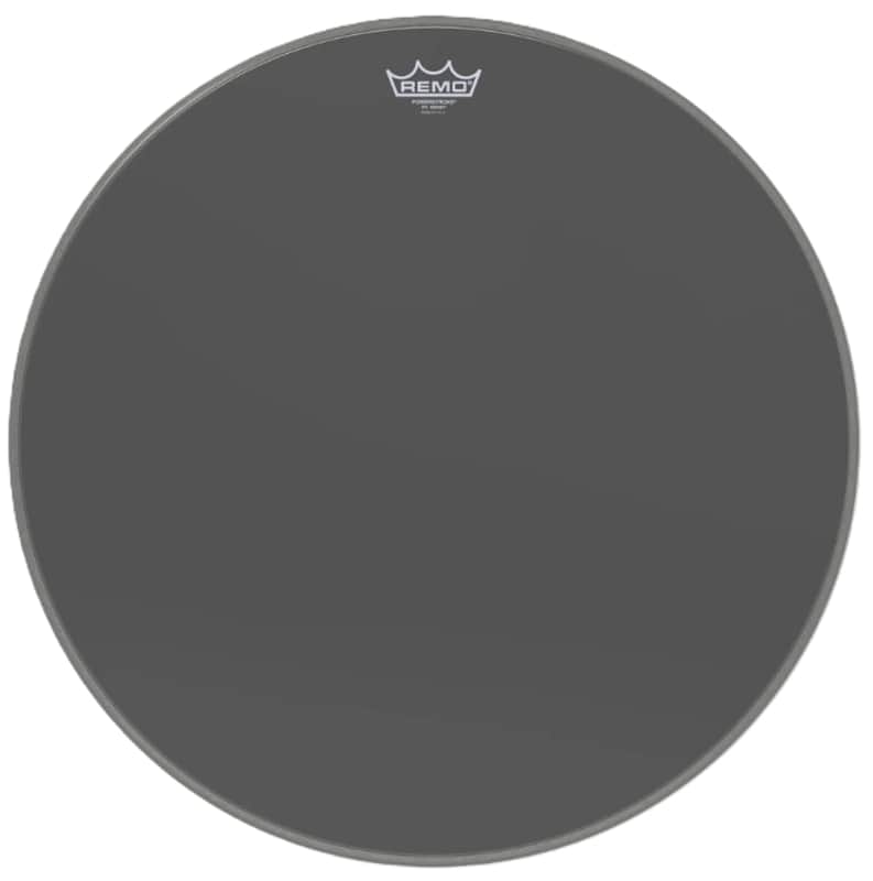 Remo 18" Powerstroke 3 Ebony Bass Drum Head image 1