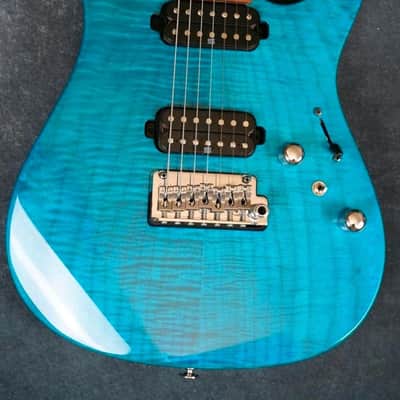 Ibanez MM7-TAB Martin Miller Signature - Transparent Aqua Blue