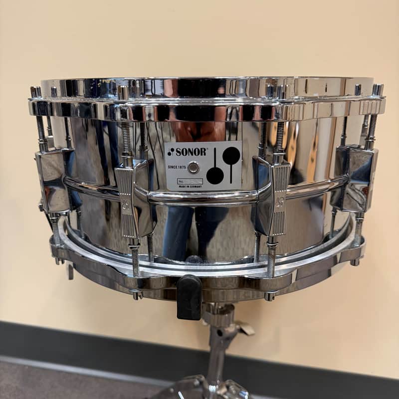 Vintage Sonor Phonic Steel Snare Drum – 14x6.5 – Made in Germany image 1