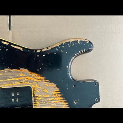 MJT Stratocaster 2020s - Black over Sunburst image 8