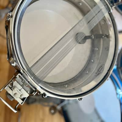 Ludwig 10 piece Mach Lug 1976 Blue Satin Drum Set image 12