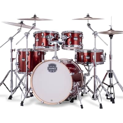 Mapex Mars Blood Orange Sparkle Fusion Drums Shell Pack Birch 20x16_10x7_12x8_14x14_14x6.5 | NEW Authorized Dealer image 2