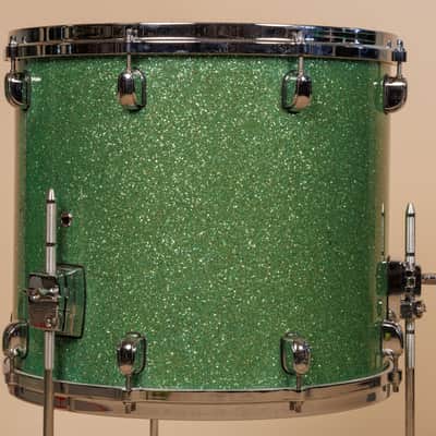 2000s Tama Starclassic Performer B/B Shattered Turquoise Drum Set image 3