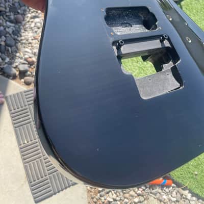 2000's Japan Jackson DKMG Dinky Black Flame Guitar Body Floyd Ready image 25