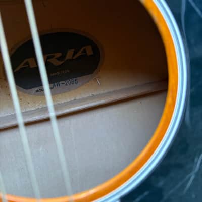 Aria AW-20BS Acoustic Guitar Dreadnought rare image 3