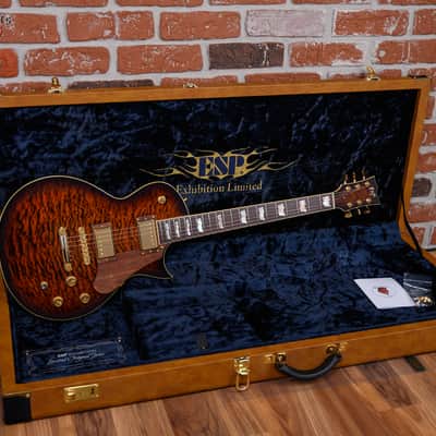 ESP Exhibition Limited Series EX16-26 Eclipse CTM Quilt Maple Top Tiger Eye Burst 2016 w/OHSC image 2