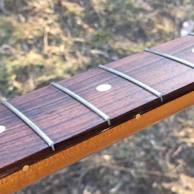 Custom Lefty Aged Loaded Relic Fender Lic. Strat Guitar Neck Amber Nitro Nickel Tuners image 7