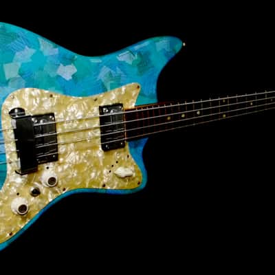 Egmond BEG 2-V 1967 Blue Vinyl.  Retro Cool Bass. A true vintage piece. RARE. image 1