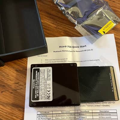 Hypersynth Hcard-750 Memory Cartridge for Roland D-50, unused/open-box image 2