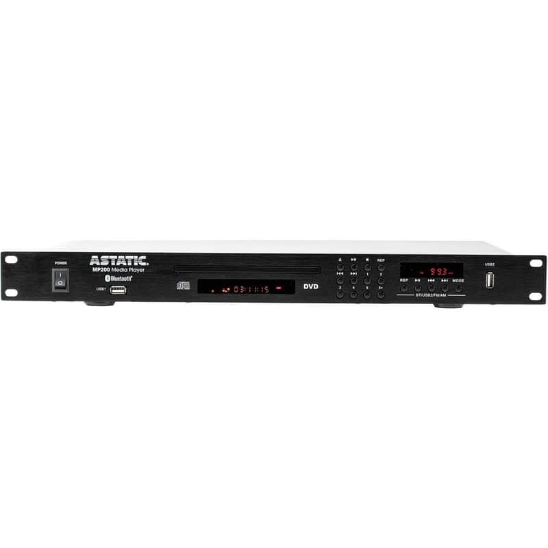 CAD Audio Rack mountable Media Player with DVD/CD, USB AM/FM and Bluetooth (ASTATIC-MP200-U) image 1