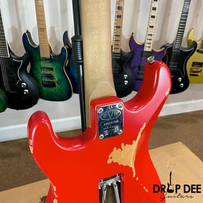 EVH Frankenstein Relic Series Electric Guitar w/ Bag - Red image 13