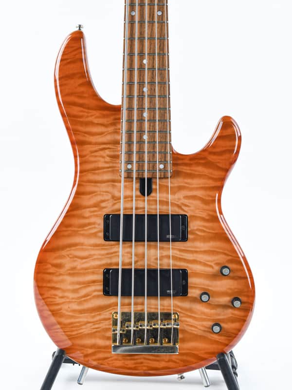 Yamaha BBG5A Quilt Maple Amber Burst 5 String 2001 | Reverb