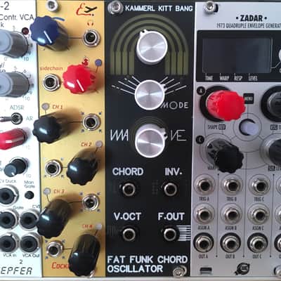 Kammerl / KITT BANG eurorack modular FFCO FAT FUNK Chord Oscillator 2021 Black with RED Knobs image 3