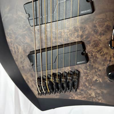 Abasi Concepts Larada Legion 8 2020 - Satin Black/Burl w/ OHSC image 2