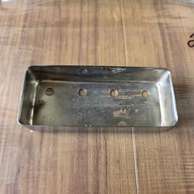 Vintage 1970's Gibson EB Bass Mini Humbucker Chrome Pickup Cover! image 3