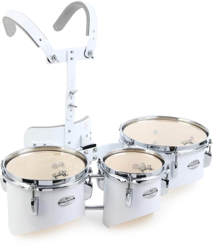 Pearl Jr. Marching Series Tenor Trio - Pure White image 1