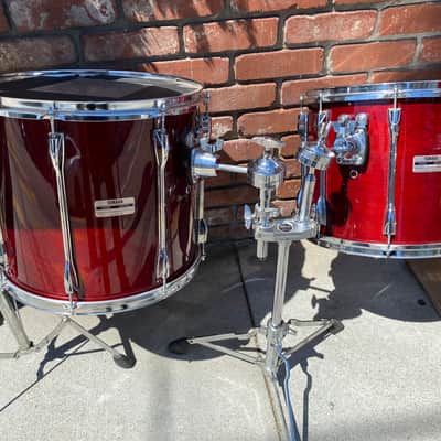 Holy Grail Drum Set! Yamaha Recording Custom 1970s - 1980s - World’s Most Recorded Drums ! Natural Wood Cherry Wood Walnut image 8