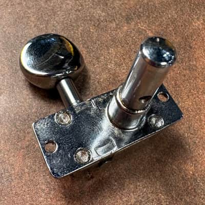 1960s Grover Slimline V100 H100 G100 Single Vintage Chrome Tuner Tuning Machine For Martin Rickenbacker & More! Treble Side image 2