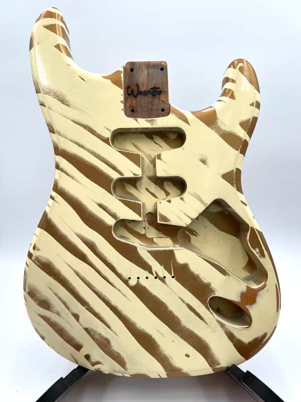 Warmtone Custom Guitars Strat Style “Cappuccino Swirl” Guitar Body-Nitro Relic image 1