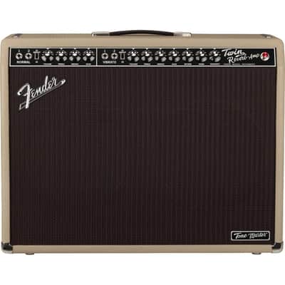Fender Tone Master Twin Reverb 2x12" 85 Watt Solid State Guitar Combo Amplifier - Blonde image 2