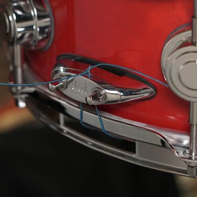 DW 4.5x13" Pre-Collector's Series Snare Drum - Red Lacquer - Carl Allen image 5