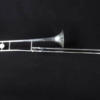 King 606 Student Model Tenor Trombone 2010s - Clear-Lacquered Brass image 9