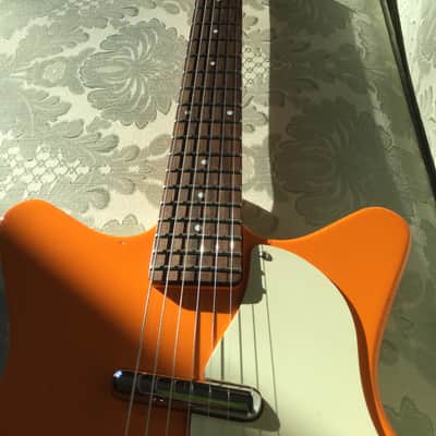 Danelectro 59M NOS Double Cutaway 2010s - Orange Adelic image 10