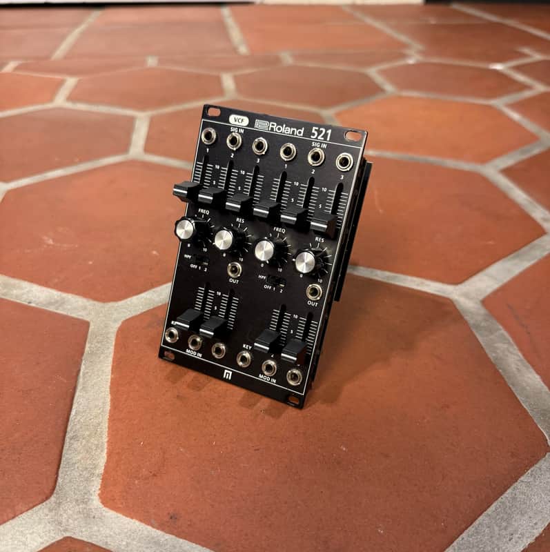 Roland System-500 521 Eurorack Dual VCF Module 2016 - Present - Black image 1