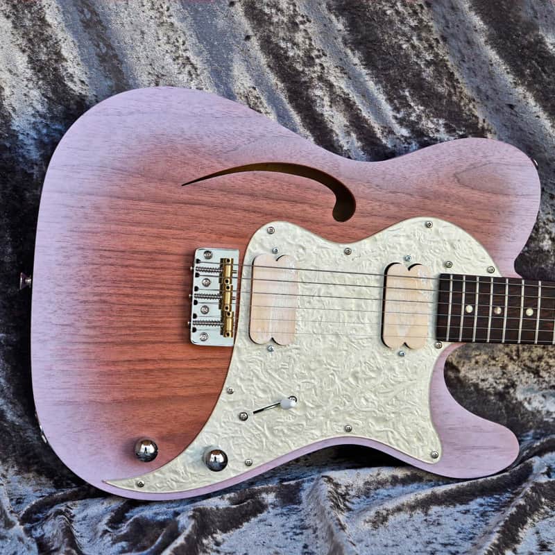 GB Liuteria Traditional Tele semi hollow purple walnut image 1