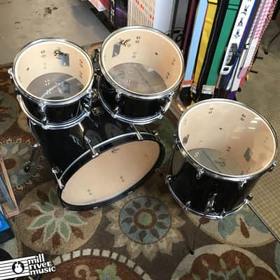Gretsch Energy 4 Piece Drum Shell Pack Black w/ Tom Mount + Legs Used image 2