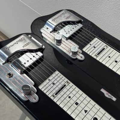 Gretsch 6148-L Console Double Neck Steel Guitar 1952 era - Black laquer image 6