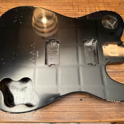 MJT Telecaster Deluxe - Piano black 2023 - Aged image 1