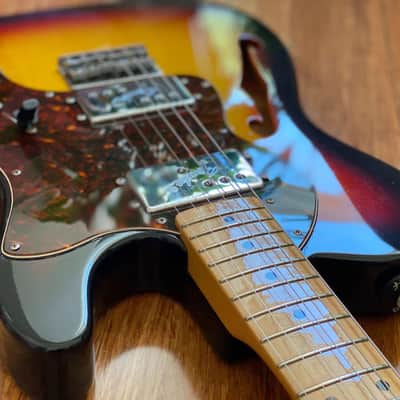 Fender Japan Telecaster Thinline 1972 Reissue Three Tone Sunburst 1999 CIJ P-Serial image 7