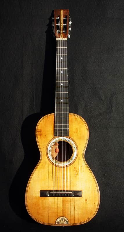 Heinrich Schatz German Parlor Guitar 1860-1890 image 1