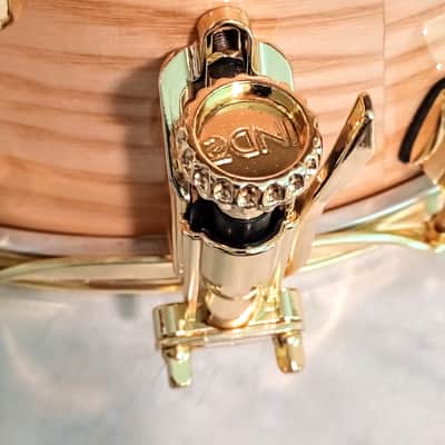 WATCH VIDEO! OCEAN PACIFIC CUSTOMIZED UPGRADED SNARE DRUM (OPDC) ASH ON MAPLE - LACQUERED CLEAR image 9