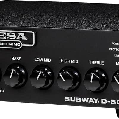 Mesa/Boogie Subway D-800 Compact Bass Guitar Amplifier Head image 2