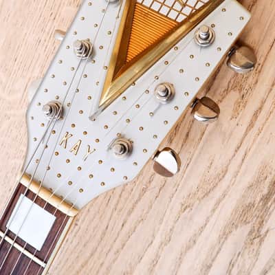 1959 Kay Barney Kessel Artist 6701B Blonde w/ Kleenex Box Pickup, Kelvinator, Lifton Case image 4