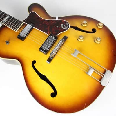 RARE 1966 Vintage Epiphone Broadway E252 Archtop Guitar Sitka Spruce/Maple/Brasilian Rosewood Mini-Humbuckers USA 1960s image 6