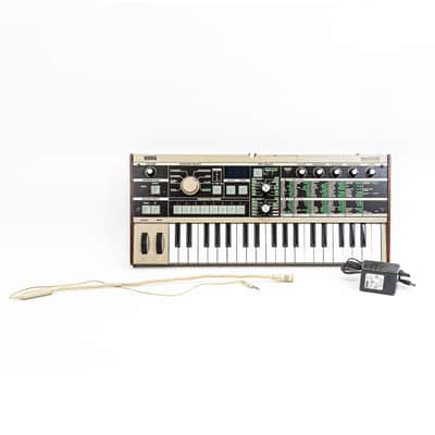 Korg microKORG 37-Key Analog Modeling Synthesizer & Vocoder – Power Supply & Mic image 1