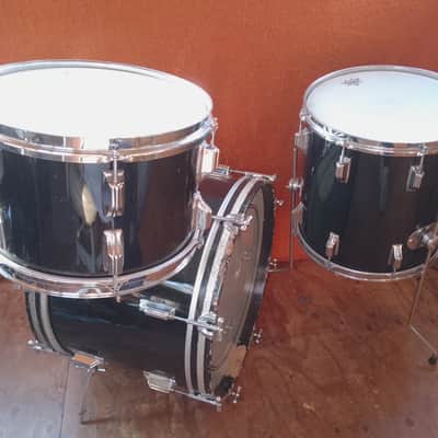 Rogers USA Holiday Cleveland 1960s Black Drum Kit image 4