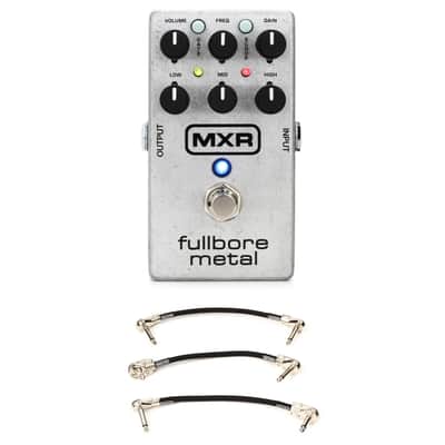 MXR M116 Fullbore Metal Distortion Pedal with 3 Patch Cables image 1
