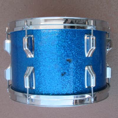 ROGERS VINTAGE HOLIDAY BLUE SPARKLE DRUM SET - DAYTON ERA image 6