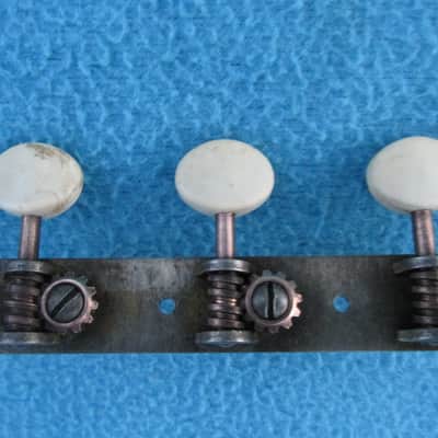 Vintage 1959 Kay Catalina K6868 TUNERS TUNING PEGS-BRASS Posts Pegs-3x3 Kay STYLE LEADER image 15