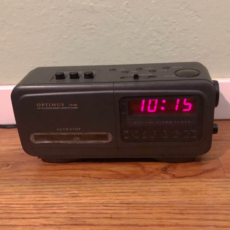 Cassette Radio Alarm Clock - SERVICED image 1