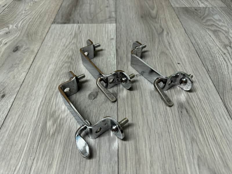 Vintage Floor Tom Drum Leg Holders Hardware Mounts #OL113 image 1