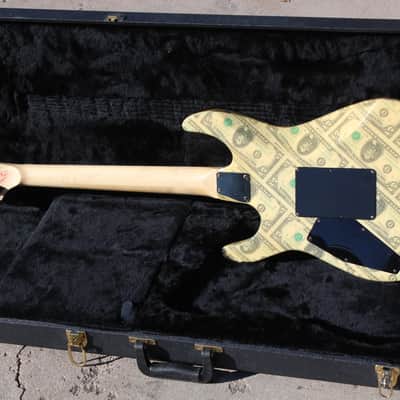 1988 ESP USA Custom Shop Mirage Deluxe Finished With Real $5 Dollar Bills Guitar Super Rare - OHSC image 15