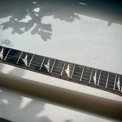ESP Edwards Arrow Head, Alexi Laiho Signature, Black with Yellow Stripe image 9