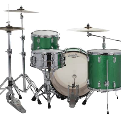 Ludwig *Pre-Order* Legacy Mahogany Green Sparkle MOD 18x22_8x10_9x12_16x16 Custom Drums Shell Pack Made in the USA Special Order Authorized Dealer image 3