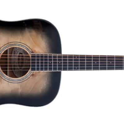 Washburn Deep Forest Burl D Acoustic Guitar - Black Fade (DFBDB) image 2