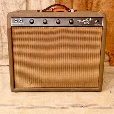 Fender Princeton 6G2 Tube Amplifier 1963 - Brown image 2